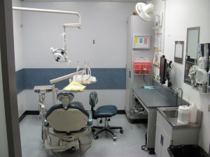 Here is a dental chair during my third year in dental school